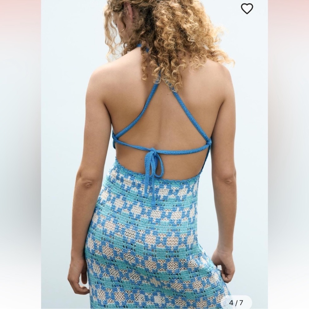 NWT🔥ZARA KNIT HALTER DRESS